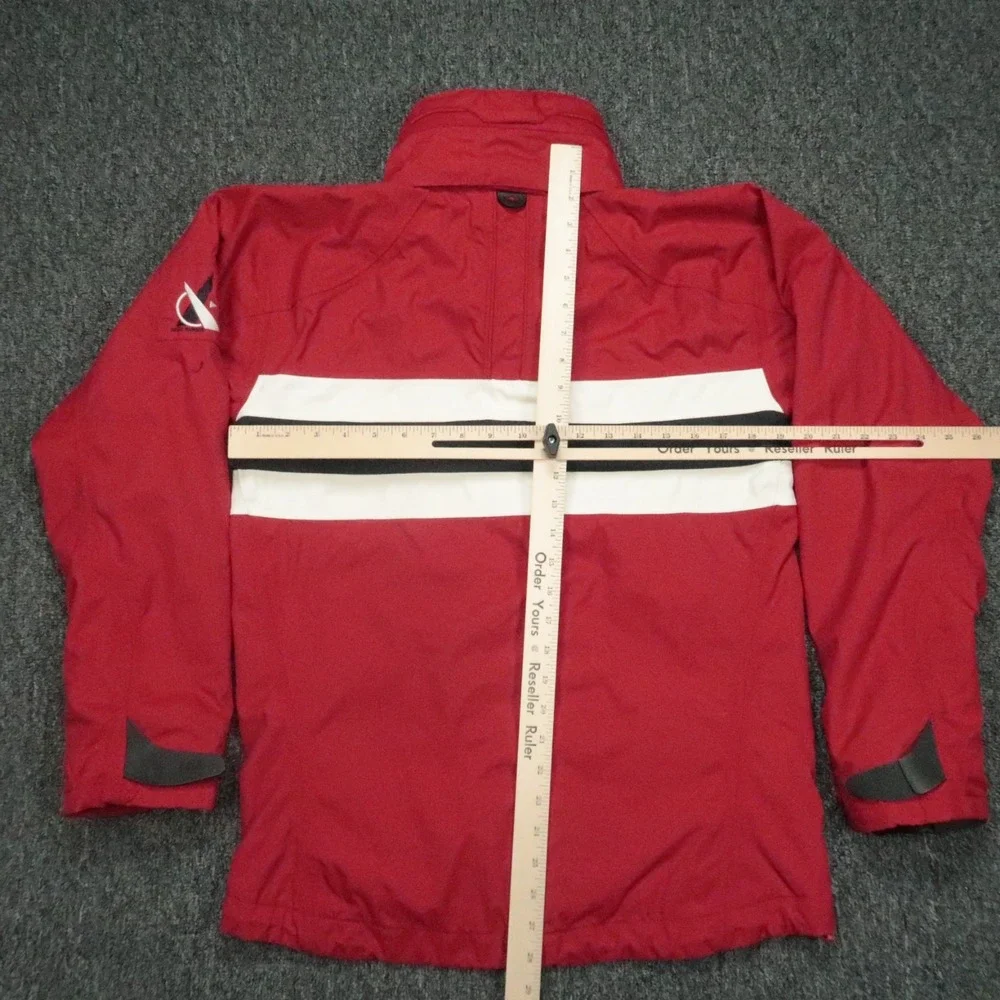 Helly Hansen Jacket Men Small Red Original Sailing Crimson Waterproof Tech 31098